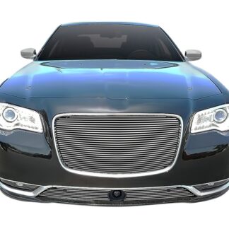 GR18FFC80A Polished Horizontal Billet Grille | 2015-2021 Chrysler 300C/300S With Adaptive Cruise Control (LOWER BUMPER)