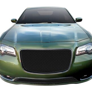 GR18GFC79K Black Powder Coated 1.8 mm Wire Mesh Grille | 2015-2021 Chrysler 300C/300S Without Adaptive Cruise Control (LOWER BUMPER)
