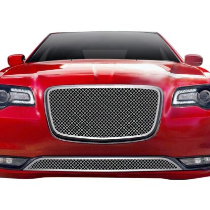 Chrome Polished Wire Mesh Grille 2015-2021 Chrysler 300C/300S  Lower Bumper Without Adaptive Cruise Control