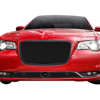 GR18GFC80K Black Powder Coated 1.8 mm Wire Mesh Grille | 2015-2021 Chrysler 300C/300S With Adaptive Cruise Control (LOWER BUMPER)