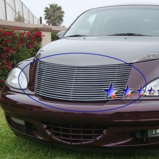 GR18HEC01A Polished Horizontal Billet Grille | 2000-2005 Chrysler PT Cruiser (MAIN UPPER)