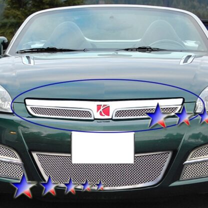 Chrome Polished Wire Mesh Grille 2007-2009 Saturn Sky Red Line Main Upper
