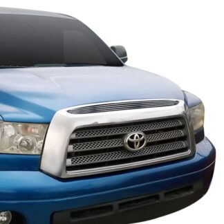 GR20FEA50S Chrome Polished Horizontal Billet Grille | 2007-2009 Toyota Tundra Top Panel (HOOD SCOOP)