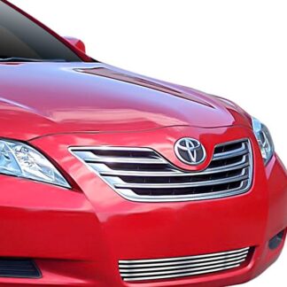 GR20FEB15S Chrome Polished 8X6 Horizontal Billet Grille | 2007-2009 Toyota Camry Not For SE (Lower Bumper)