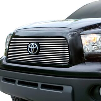 GR20FED58S Chrome Polished 8X6 Horizontal Billet Grille | 2007-2009 Toyota Tundra With Logo Show (MAIN UPPER)