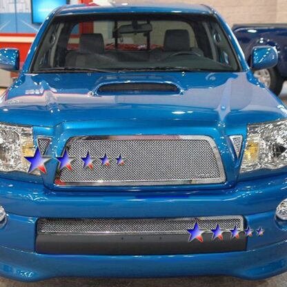 Chrome Polished Wire Mesh Grille 2005-2011 Toyota Tacoma  Lower Bumper