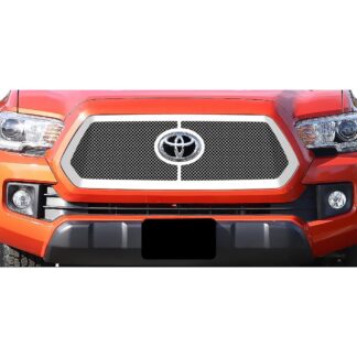 Chrome Polished Wire Mesh Grille 2018-2019 Toyota Tacoma  Main Upper