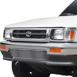 GR20HEA21S Chrome Polished 8X6 Horizontal Billet Grille | 1992-1994 Toyota Pickup 4WD (LOWER BUMPER)