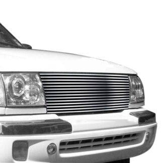 GR20HED63C Silver Hairline Finish Horizontal Billet Grille | 1997-1997 Toyota Tacoma 2WD/1998-2000 Toyota Tacoma All Models (MAIN UPPER)