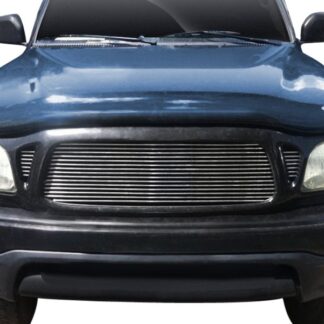 GR20HED65A Polished Horizontal Billet Grille | 2001-2004 Toyota Tacoma 1 PC Cover 3 Holes (MAIN UPPER)