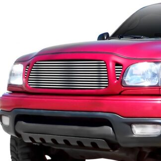 GR20HED65S Chrome Polished 8X6 Horizontal Billet Grille | 2001-2004 Toyota Tacoma 1 PC Cover 3 Holes (MAIN UPPER)