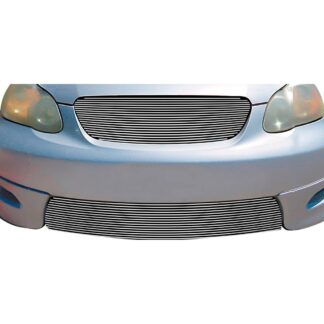 GR20HGI74A Polished Horizontal Billet Grille | 2005-2008 Toyota Corolla S/XRS Model Only (Main Upper+Lower Bumper)