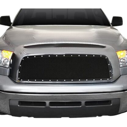 Black Powder Coated 1.8 mm Wire Mesh Rivet Style Grille | Toyota Tundra  (MAIN UPPER)