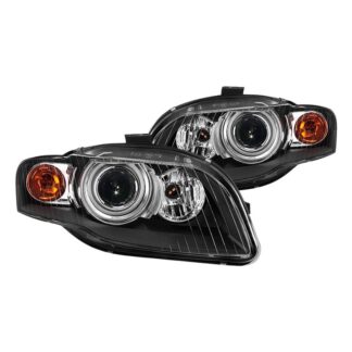 ( OE ) Audi A4 / S4 06-08 Xenon HID Models Only (Do Not Fit Halogen Models ) OEM Style Headlights - Low Beam-D1S(Not Included) ; High Beam-P21W(Included) ; Signal-P21W(Included) - Black
