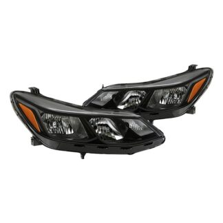 Chevy Cruze 16-18 Sedan (L / LS only) Halogen Headlight – Low Beam-H11(Not Included) ; High Beam-9005(Not Included) ; Signal-7444NA(Not Included) –  Black