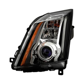 ( POE ) Cadillac CTS 08-14 Xenon HID w/AFS Projector Headlight - Low Beam-D3S(Not Included) ; High Beam-D1S(Not Included) ; Signal-PH24WY(Included) - OE Black Left