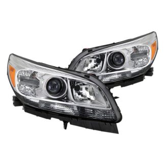( OE ) Chevy Malibu 13-15 Headlights - OE Style Projector - Halogen LT  LTZ Model - Fit 2013-2015 Eco  LT  LTZ and 2016 Limted LT  Limited LTZ (Not fit LS) Low Beam-H11(Included) ; High Beam-H7(Included) ; Signal-7444NA(Included)