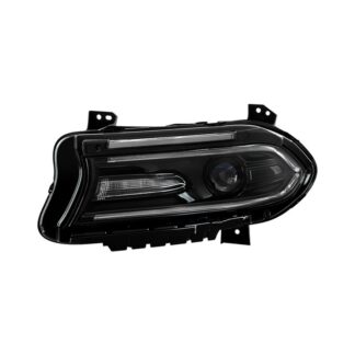 ( POE ) Dodge Charger 15-18 (No Side logo) w/LED DRL Xenon HID Headlight - Low Beam-D3S(Not Included) ; High Beam-D3S(Not Included) (Only Fit Panasonic Ballast) ; Signal-LED - OE Left