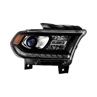 ( OE ) Dodge Durango 2016-2020 Halogen with DRL LED Models Only  ( Do Not Fit Xenon HID Models ) OEM Style Passenger Side Headlight – Right – Low Beam-HB3(Not Included) – High Beam-HB3(Not Included) – Signal-3157NA(Not Included) –  Black