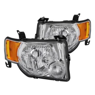 ( OE ) Ford Escape 2008-2012 OEM Style Headlights - Low Beam-H13(Not Included) ; High Beam-H13(Not Included) ; Signal-3457A(Not Included) - Chrome