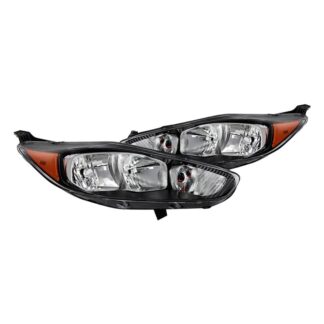 ( POE ) Ford Fiesta 14-18 Halogen OE Headlights SET – Black