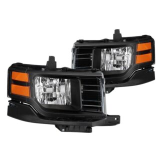 Ford Flex 09-12 Halogen Models Only ( Don‘t Fit Limited / Titanium and HID Models ) OEM Style Headlights -Low Beam-H13(Not Included) ; High Beam-H13(Not Included) ; Signal-3457A(Not Included) - Black