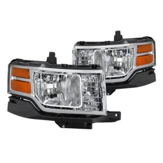 ( OE ) Ford Flex 09-12 Halogen Models Only ( Do Not Fit Limited / Titanium and HID Models ) OEM Style Headlights -Low Beam-H13(Not Included) ; High Beam-H13(Not Included) ; Signal-3457A(Not Included) - Chrome