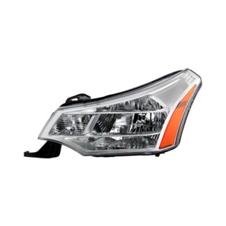 ( POE ) Ford Focus 08-11 2/4Dr OE Headlights - Low Beam-H13(Not Included) ; High Beam-H13(Not Included) ; Signal-3757A(Included) - Left