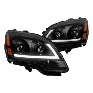 GMC Acadia 2007-2012 LED Light Bar Headlights - Low Beam-H7(Included) ; High Beam-H7(Included) ; Signal-7444NA(Not Included) - Black
