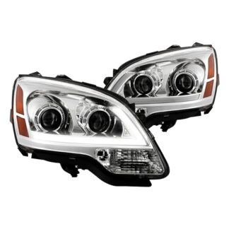 GMC Acadia 2007-2012 LED Light Bar Headlights - Low Beam-H7(Included) ; High Beam-H7(Included) ; Signal-7444NA(Not Included) - Chrome