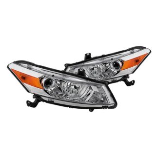 Honda Accord 08-10 Coupe Only ( Will Not Fit 4 door Sedan Models ) OEM Style Headlights - Low Beam-H11(Not Included) ; High Beam-HB3(Not Included) ; Signal-1157A(Not Included) - Chrome