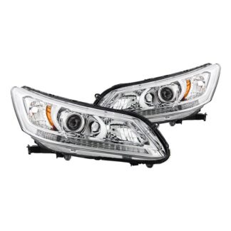 Honda Accord 2013-2015 Sedan Halogen Models Only ( Don‘t Fit Xenon HID and Model with LED Daytime Running Light ) OEM Style Headlights - Low Beam-H11(Not Included) ; High Beam-HB3(Not Included) ; Signal-1157A(Not Included) - Chrome