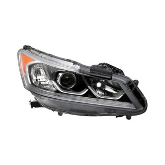 ( OE ) Honda Accord 16-18 Passenger Side Halogen Models Headlight – Low Beam-H11(Included) ; High Beam-HB3(Included) ; Signal-7440A(Included) – OE Right