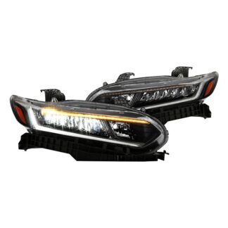 ( OE ) Honda Accord 18-20 4D Full LED Headlights – Low Beam-LED ; High Beam-HB3(Included) ; Signal-LED – Black SET