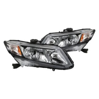 ( OE ) Honda Civic 12-15 ( Does Not Fit Hybrid Models) 2/4Dr Halogen Headlights - Low Beam-HB4(Included) ; High Beam-HB3(Included) ; Signal-7444NA(Included) - OE Chrome