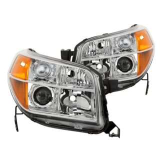 ( OE ) Honda Pilot 06-08 OEM Style Headlights - Low Beam-H11(Not Included) ; High Beam-9005(Not Included) ; Signal-7507(Not Included) - Chrome