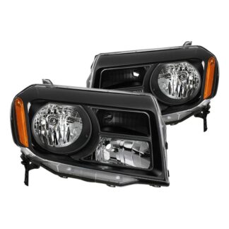 Honda Pilot 2012-2015 OEM Style Headlights – Low Beam-H11(Not Included) ; High Beam-9005(Not Included) ; Signal-3457NAK(Not Included) – Black