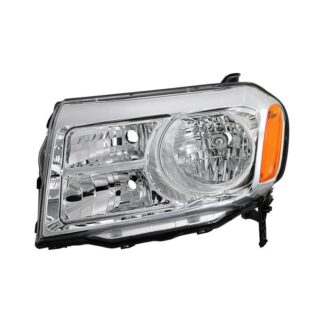 ( OE ) Honda Pilot 2012-2015 Driver Side Headlight – Low Beam-H11(Not Included) ; High Beam-9005(Not Included) ; Signal-3457NAK(Not Included) – OEM Left