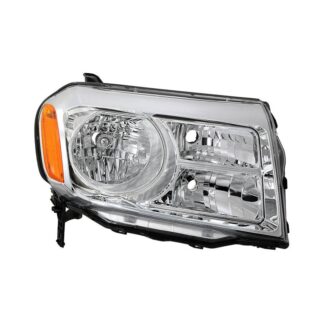 ( OE ) Honda Pilot 2012-2015 Passenger Side Headlight – Low Beam-H11(Not Included) ; High Beam-9005(Not Included) ; Signal-3457NAK(Not Included) – OEM Right