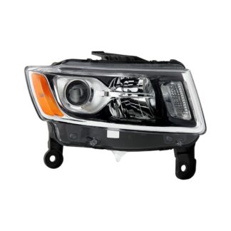 ( OE ) Jeep Grand Cherokee 2014-2016 OEM Style Passenger Side Headlight - Low Beam-H1(Included) ; High Beam-HB3(Not Included) ; Signal-7444NA(Not Included) - Right ( Interchange # 68110996AF # CH2503247 )
