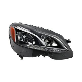 ( POE ) Mercedes Benz 14-16 W212 E Class Sedan Full LED Headlight - Low Beam-LED ; High Beam-H7(Not Included) ; Signal-PSY21W(Included) - OE Right
