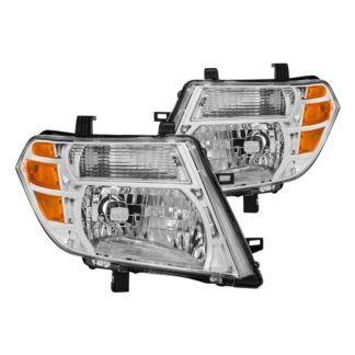 ( OE ) Nissan Pathfinder 08-12 Halogen Headlights SET - Low Beam-9007(Not Included) ; High Beam-9007(Not Included) ; Signal-3457A(Not Included) - OE Chrome