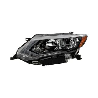 ( OE ) Nissan Rogue 17-19 w/LED DRL Halogen Headlights – Low Beam-H11(Included) ; High Beam-H9(Included) ; Signal-7444NA(Included) – OE Left
