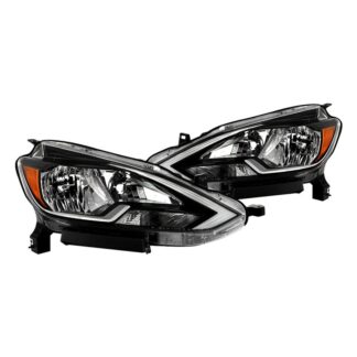 ( OE ) Nissan Sentra 16-18 OE Halogen Headlight – Low Beam-H11(Included) ; High Beam-H9(Included) ; Signal-3157NA(Included) – OE Chrome