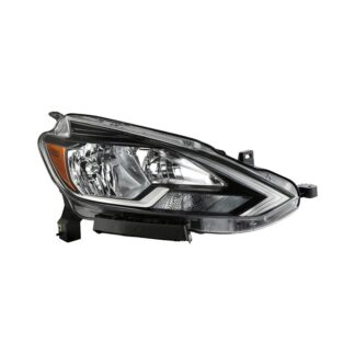 ( OE ) Nissan Sentra 16-18 Passenger Side Halogen Headlight – Low Beam-H11(Included) ; High Beam-H9(Included) ; Signal-3157NA(Included) – OE Right