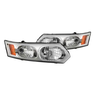 ( Akkon ) Saturn ION Sedan only 03-07 ( Do Not Fit Coupe ) OEM Style Headlights – Lo/Hi Beam use 9007   Signal Included -3157A – Black