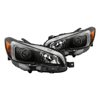 ( Akkon ) Subaru WRX 15-19 Halogen Models Only ( Do not Fit OEM Full LED AFS Models ) OEM Style Headlights - Black