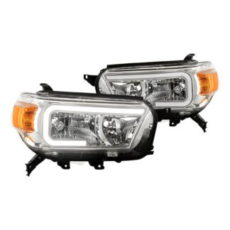 Toyota 4Runner 2010-2013 LED Light Bar Headlights - Low Beam-H11(Not Included) ; High Beam-HB3(Not Included) - Chrome