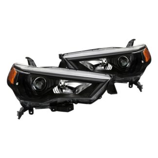 Toyota 4Runner 2014-2020 OEM Style Headlights - Left and Right - Low Beam-H11(Not Included) ; High Beam-9005(Not Included) ; Signal-7444NA(Not Included) - Black