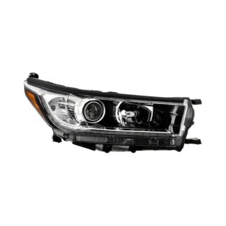 ( OE ) Toyota Highlander 17-19 (SE) w/LED DRL Halogen Headlight - Low Beam-H11(Included) ; High Beam-HB3(Included) ; Signal-7444(Included) - OE Black Right